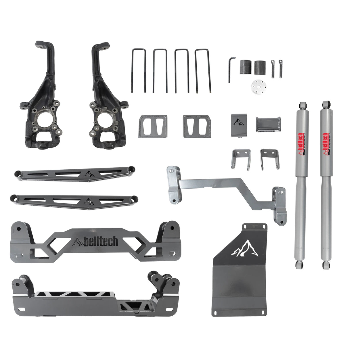 Belltech 6" Lift Kit (Front Spacers and Rear Trail Performance Shocks) for 2015-2020 Ford F-150 4WD