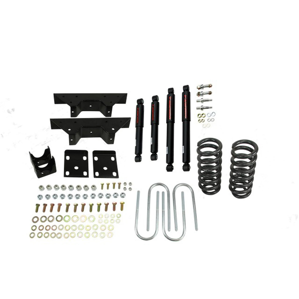 Belltech Lowering Kit w/Nitro Drop 2 Shocks (4" Front / 6" Rear Drop) for 1987 Chevrolet R10 1" Rotor RWD