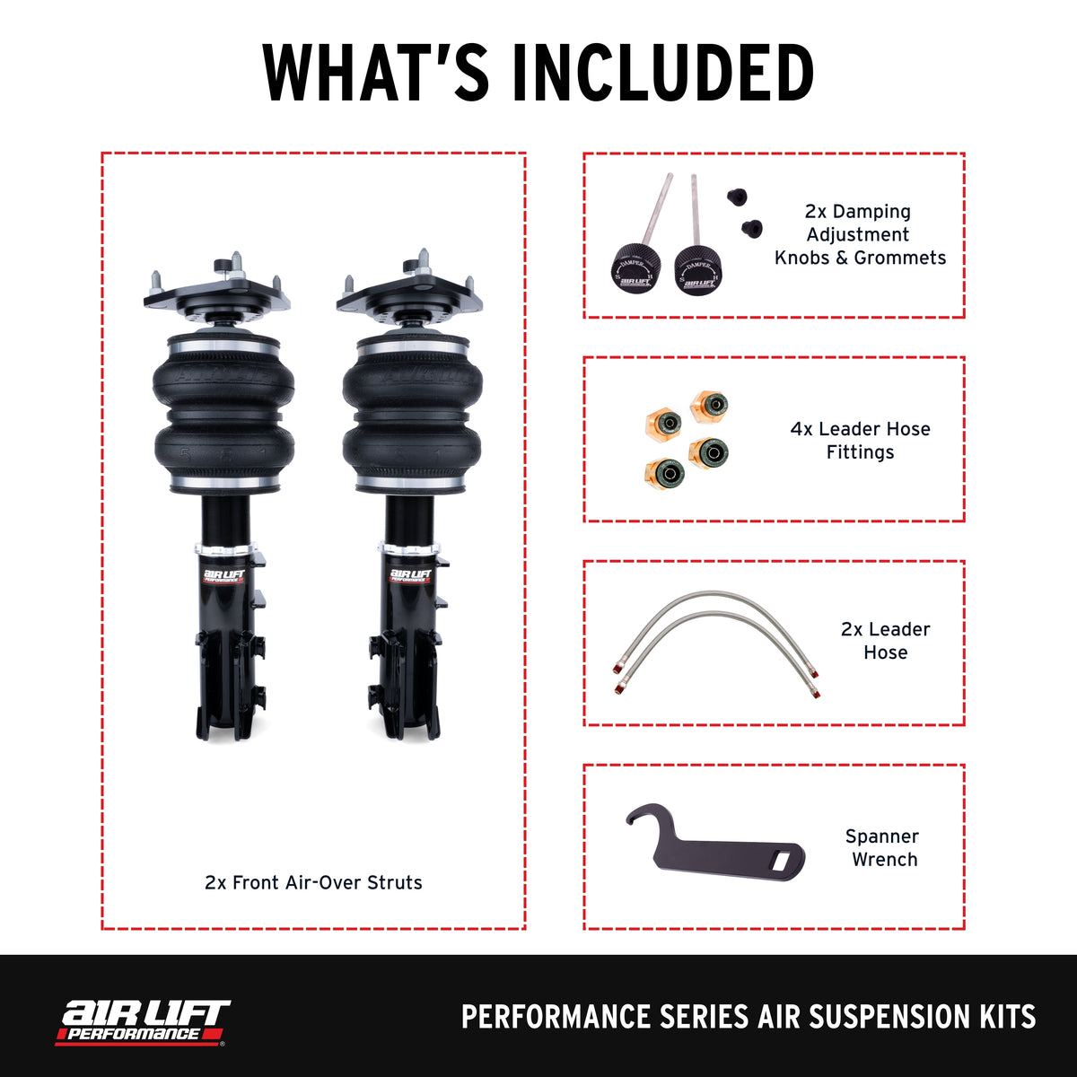 Air Lift Performance Genesis Coupe air struts front kit, photo 4