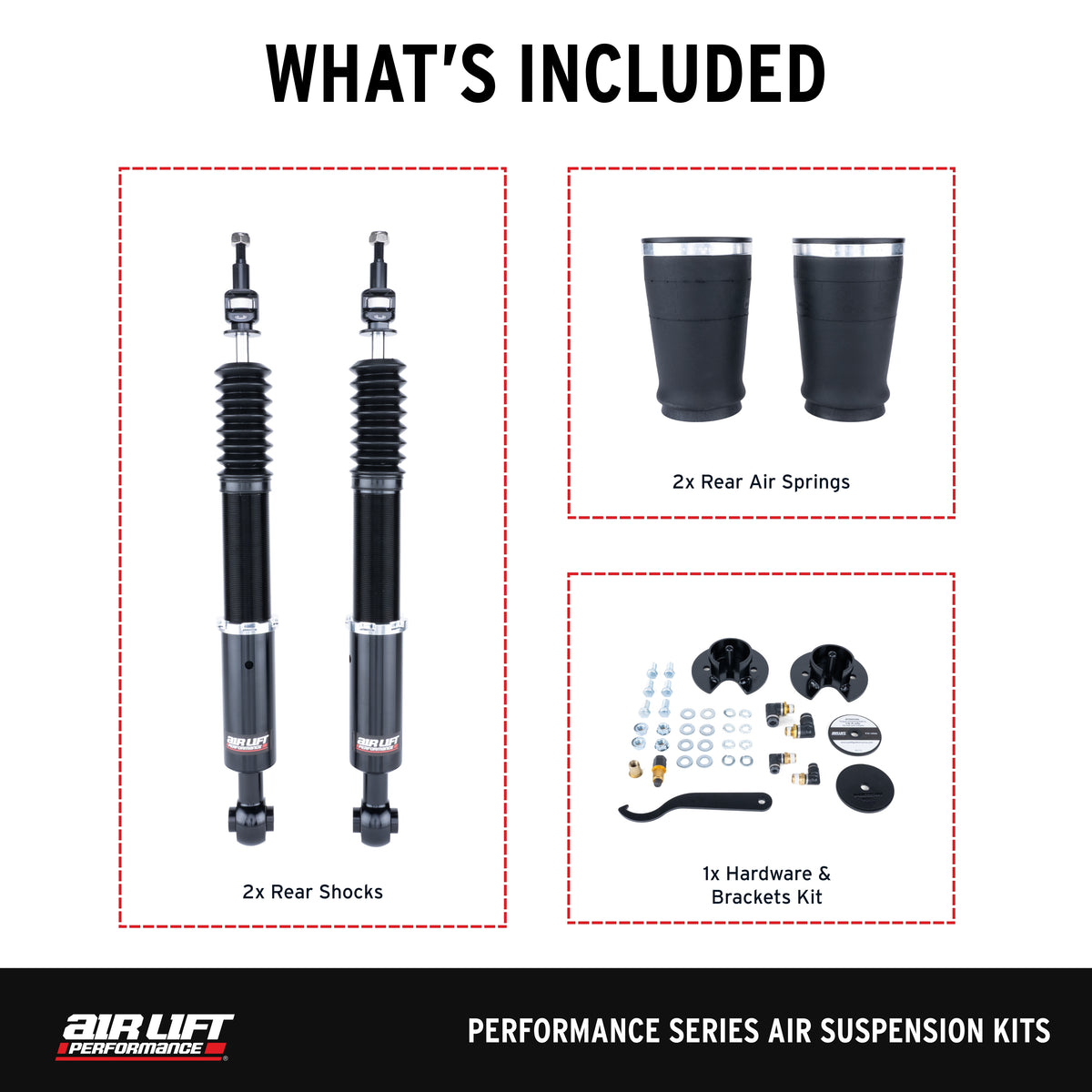 Air Lift Performance TT air struts rear kit, photo 4