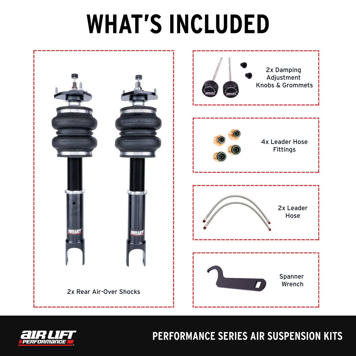 Air Lift Performance Rear Kit for 2008-2024 Nissan GT-R (R35) 76535