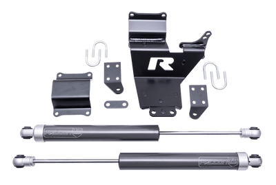 ReadyLift Dual Steering Stabilizer Kit for 2005-2026 Ford F-550 Super Duty Diesel 4WD 77-23201