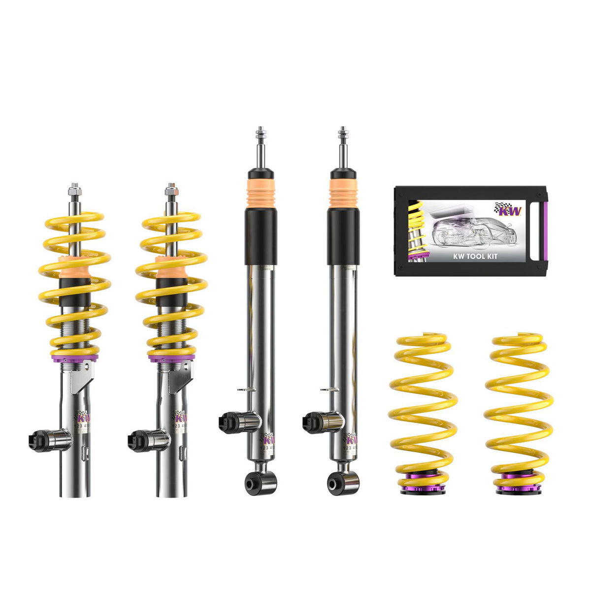 KW Suspension DDC Plug & Play Coilover Kit for 2008-2011 Mercedes-Benz C300 Sedan RWD (w/ Electronic Dampers) 39025014