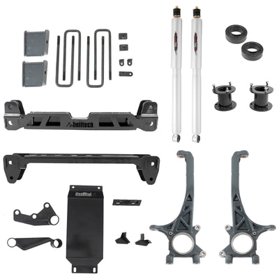 Belltech 6" Lift Kit (Front Spacers and Rear Trail Performance Shocks) for 2016-2023 Toyota Tacoma except TRD Pro 4WD