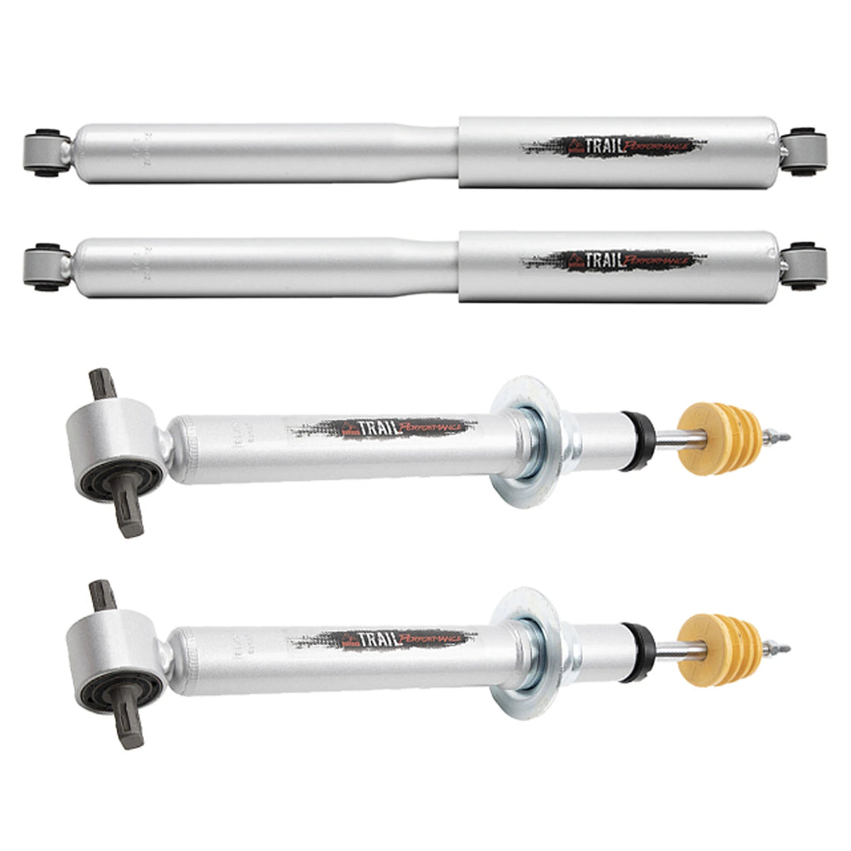 Belltech Trail Performance Shock Set (4" Front / 4" Rear Lift) for 2019-2026 GMC Sierra 1500 Extended Cab/Crew Cab RWD/4WD