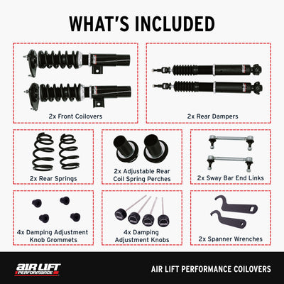 Air Lift Performance Coilovers for 2006-2014 Volkswagen GTI (MK5/MK6) 79002