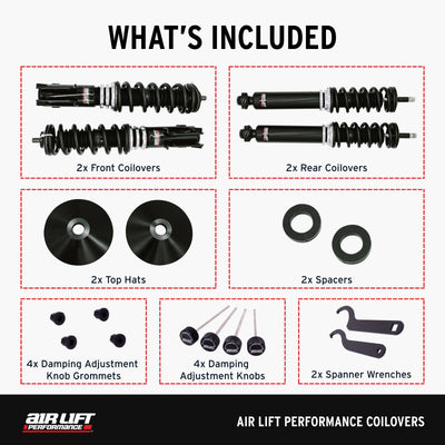 Air Lift Performance Coilovers for 1990-1997 Volkswagen Passat (B3/B4) 79022