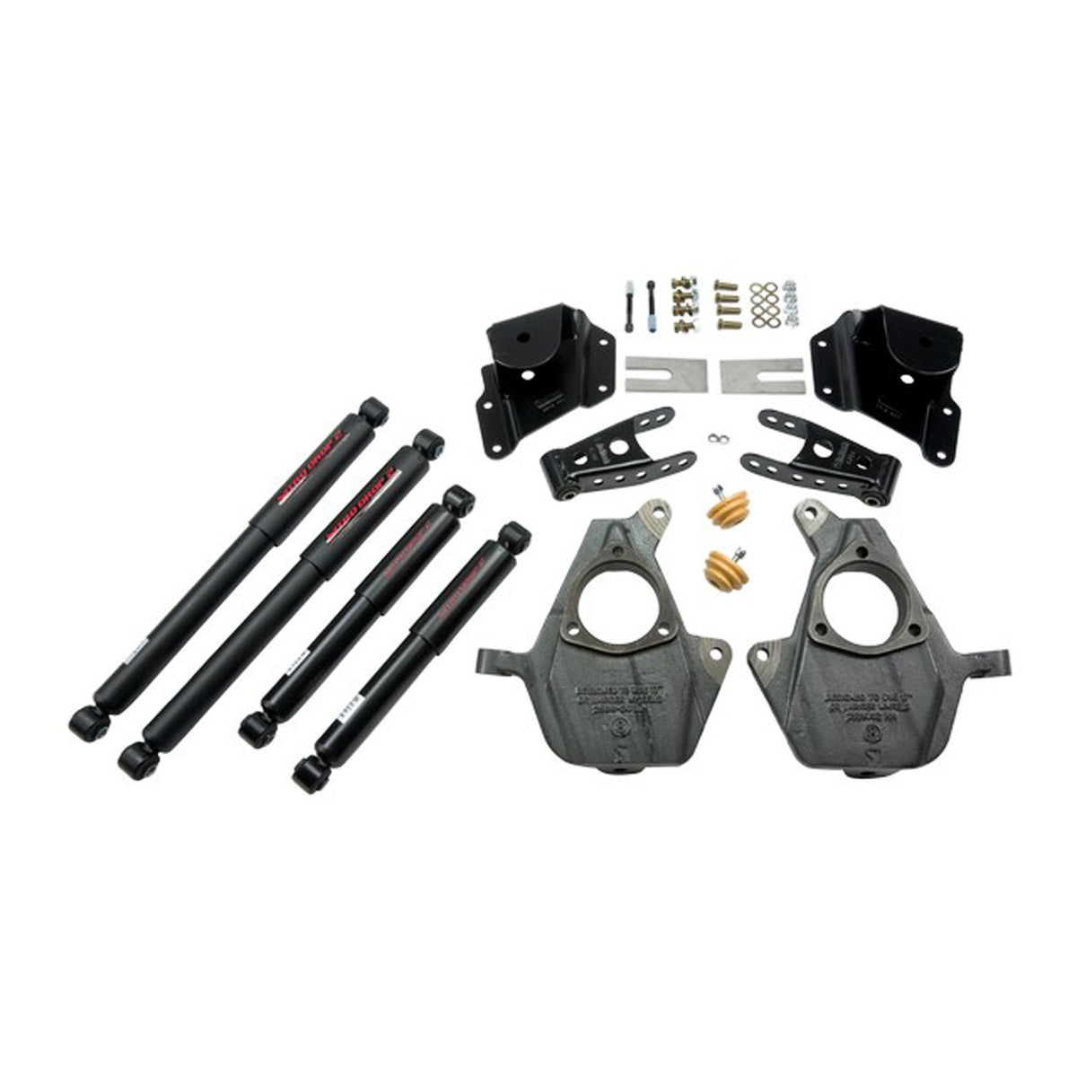 Belltech Lowering Kit w/Nitro Drop 2 Shocks (Front Torsion Bar Suspension Only, 2" Front / 3" Rear Drop) for 2005-2006 GMC Sierra 1500 Standard Cab RWD w/Front Torsion Bars