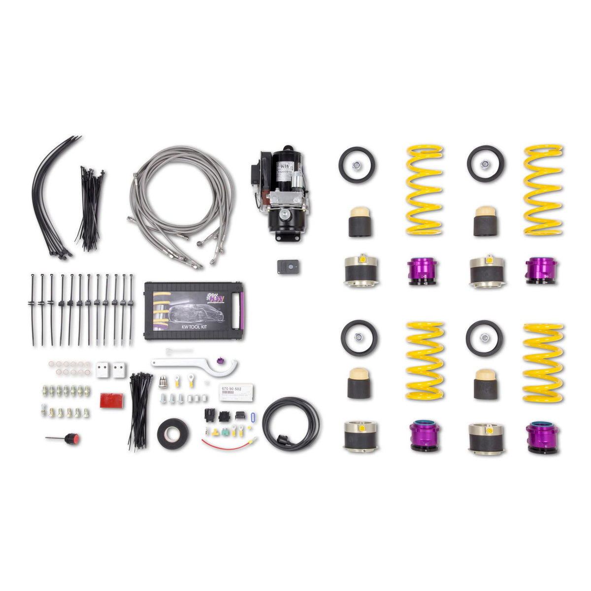 KW HLS 4 Hydraulic Front and Rear Axle Lift System (for OE Suspension) - 2011-2015 Mercedes-Benz SLS AMG 19225843