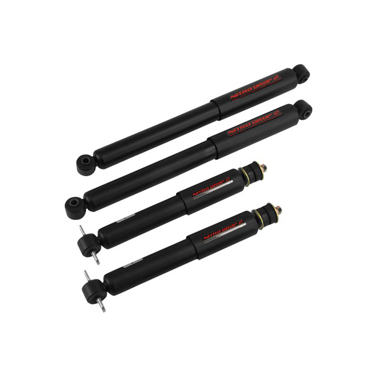 Belltech Nitro Drop 2 Shock Set (1-3" Front / 2" Rear Drop) for 1999-2003 Dodge Durango RWD
