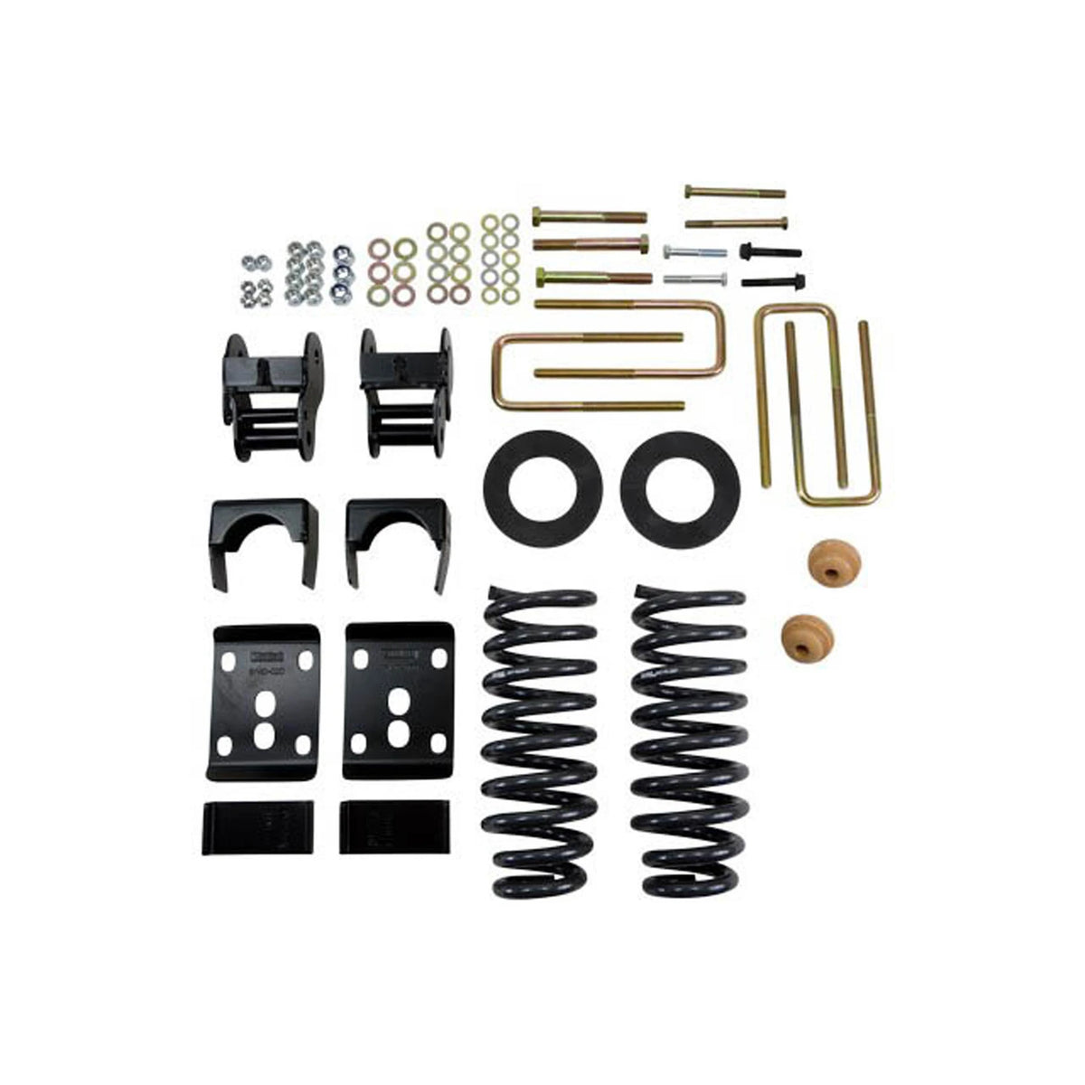 Belltech Lowering Kit w/o Shocks (2" or 3" Front / 4" Rear Drop) for 2009-2013 Ford F-150 Extended Cab/Crew Cab RWD Short Bed