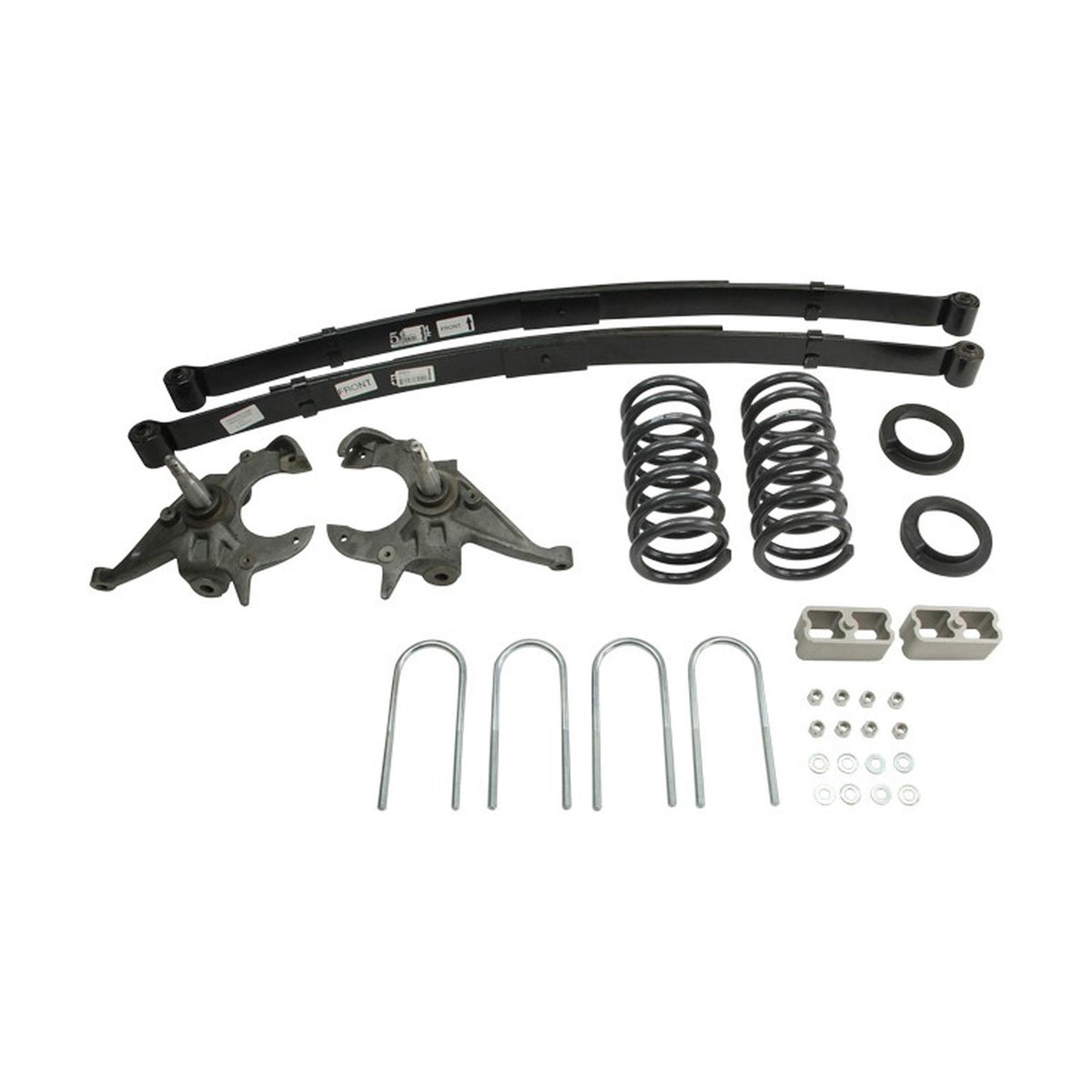 Belltech Lowering Kit w/o Shocks (4" or 5" Front / 5" Rear Drop) for 1983-1990 GMC S15 Extended Cab 4-Cyl/6-Cyl RWD