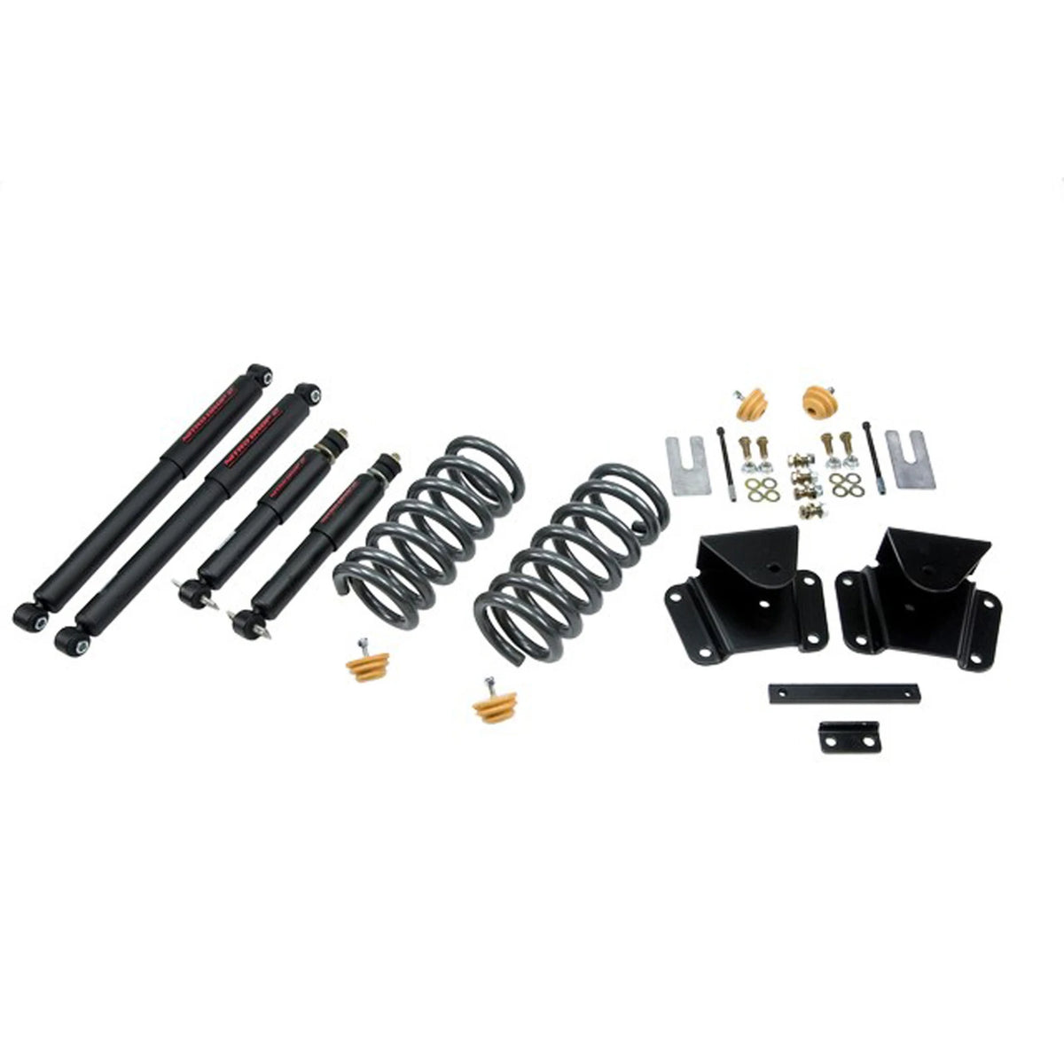 Belltech Lowering Kit w/Nitro Drop 2 Shocks (1" Front / 2" Rear Drop) for 1998-2003 Dodge Dakota Standard Cab/Extended Cab R/T RWD