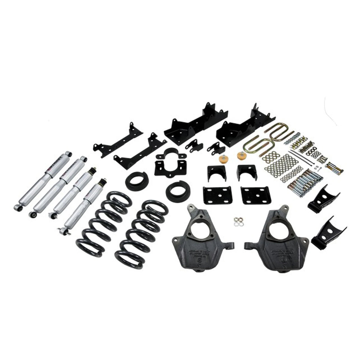 Belltech Lowering Kit w/Street Performance Shocks (4-5" Front / 7" Rear Drop) for 2007 GMC Sierra 1500 Classic Extended Cab RWD Short Bed w/Front Coil Springs