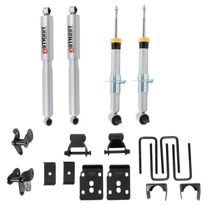 Belltech Lowering Kit w/Street Performance Struts/Shocks (1-3.5" Front / 4.5" Rear Drop) for 2021-2026 Ford F-150 RWD