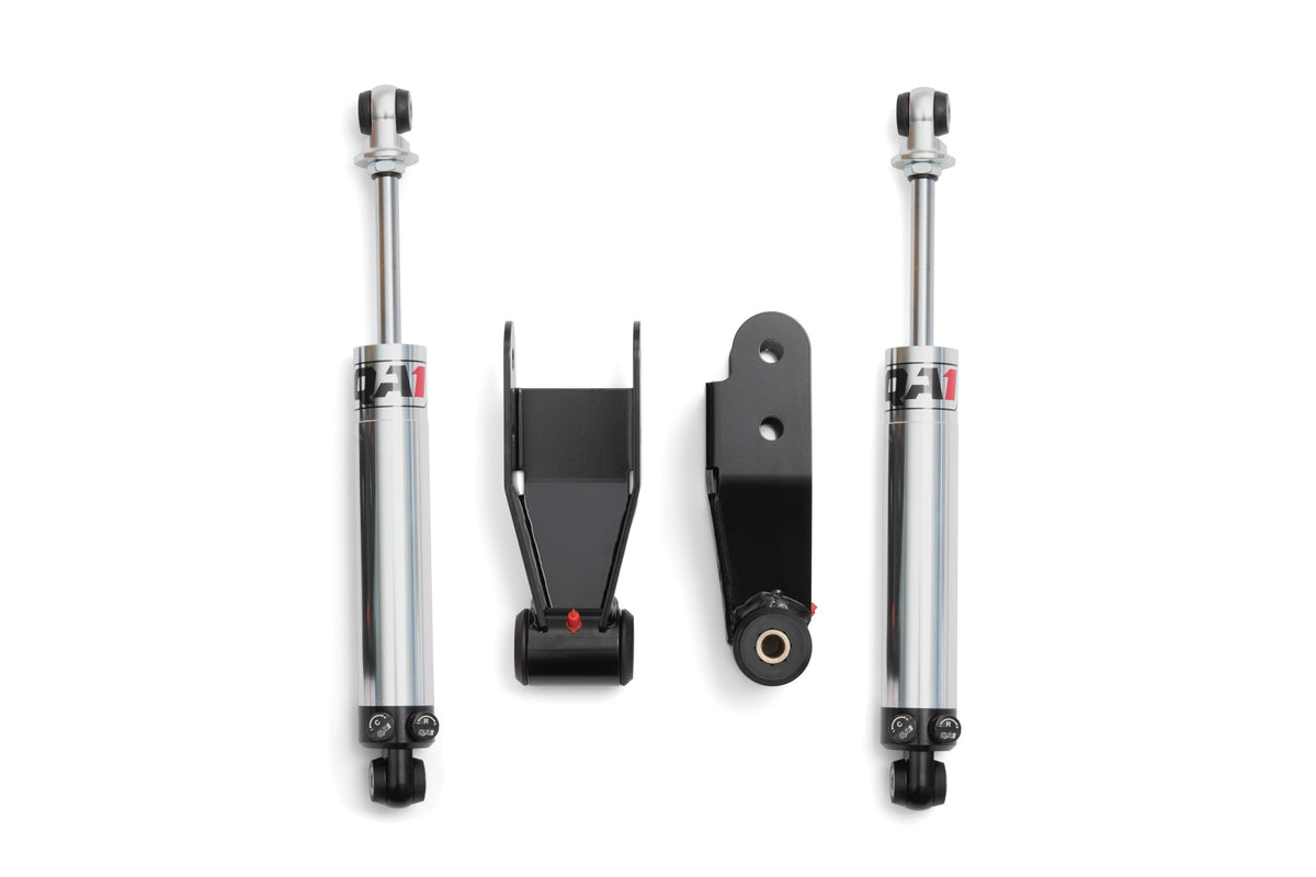 QA1 Rear Drop Kit, 2-3" Drop, Double Adjustable Shocks for 2007-2018 Chevrolet Silverado 1500