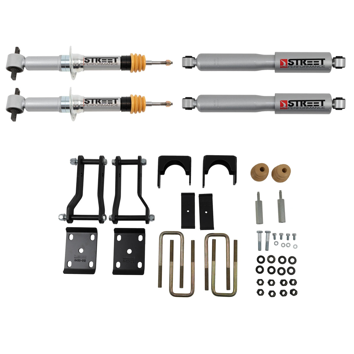 Belltech Lowering Kit w/Street Performance Shocks (2" Front / 4" Rear Drop) for 2019-2023 Ford Ranger RWD