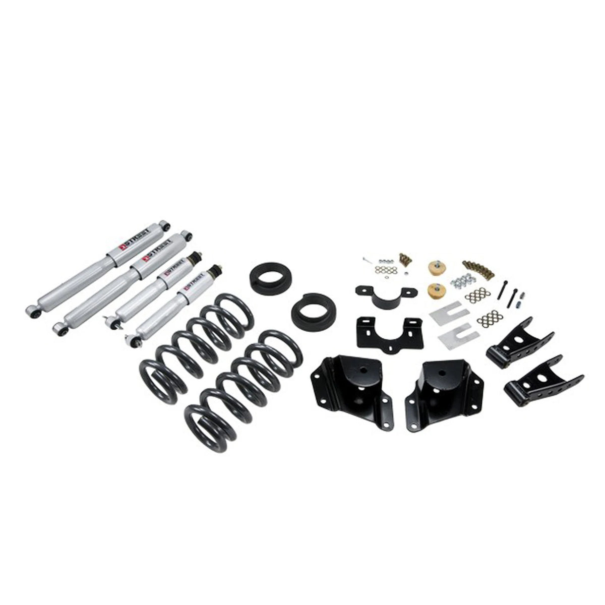 Belltech Lowering Kit w/Street Performance Shocks for the GMC Sierra 1500 Extended Cab RWD Short Bed