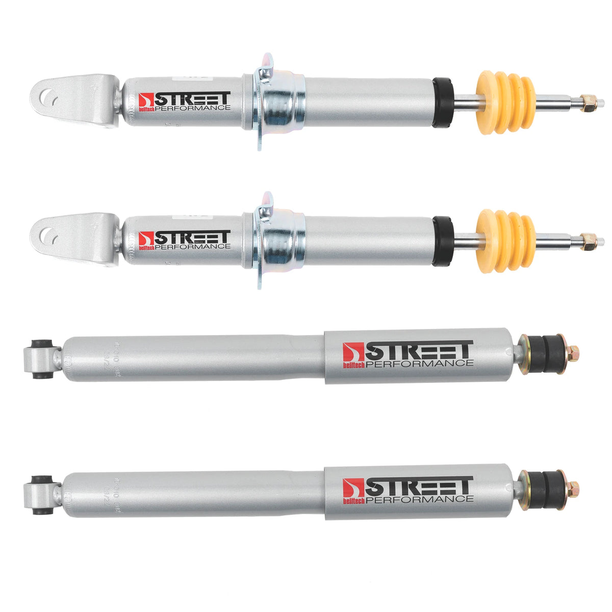 Belltech Street Performance Shock Set (1-3" Front / 4-5" Rear Drop) for 2019-2024 Ram 1500 RWD/4WD