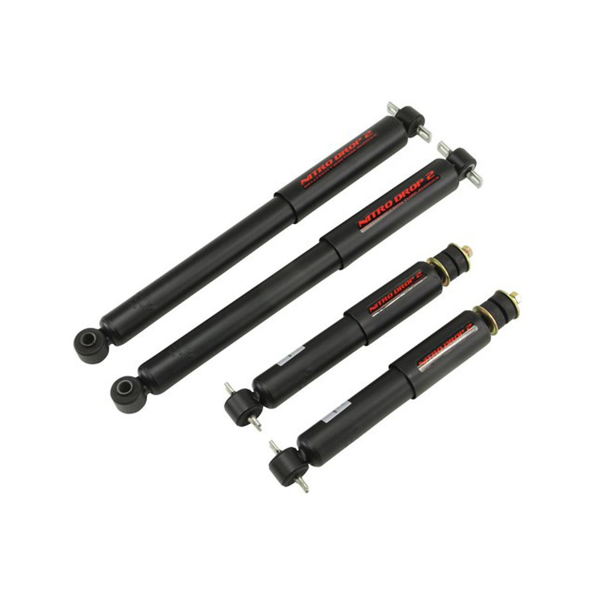 Belltech Nitro Drop 2 Shock Set (4-5" Front / 5" Rear Drop) for 1996-2000 Isuzu Hombre RWD
