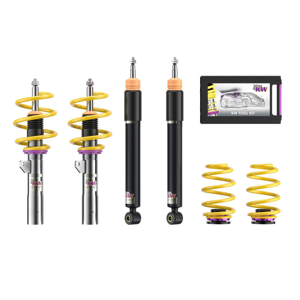 KW Suspension Street Comfort Coilover Kit for 2014-2024 Mini Cooper (F56) (w/ Dynamic Damper Control) 180200AH