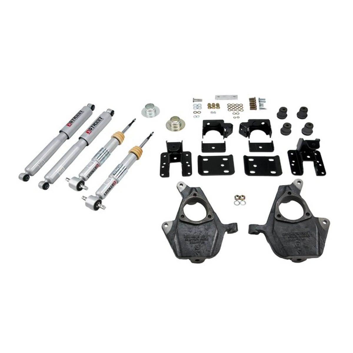 Belltech Lowering Kit w/Street Performance Shocks (3" or 4" Front / 5" or 6" Rear Drop) for 2007-2013 Chevrolet Silverado 1500 RWD