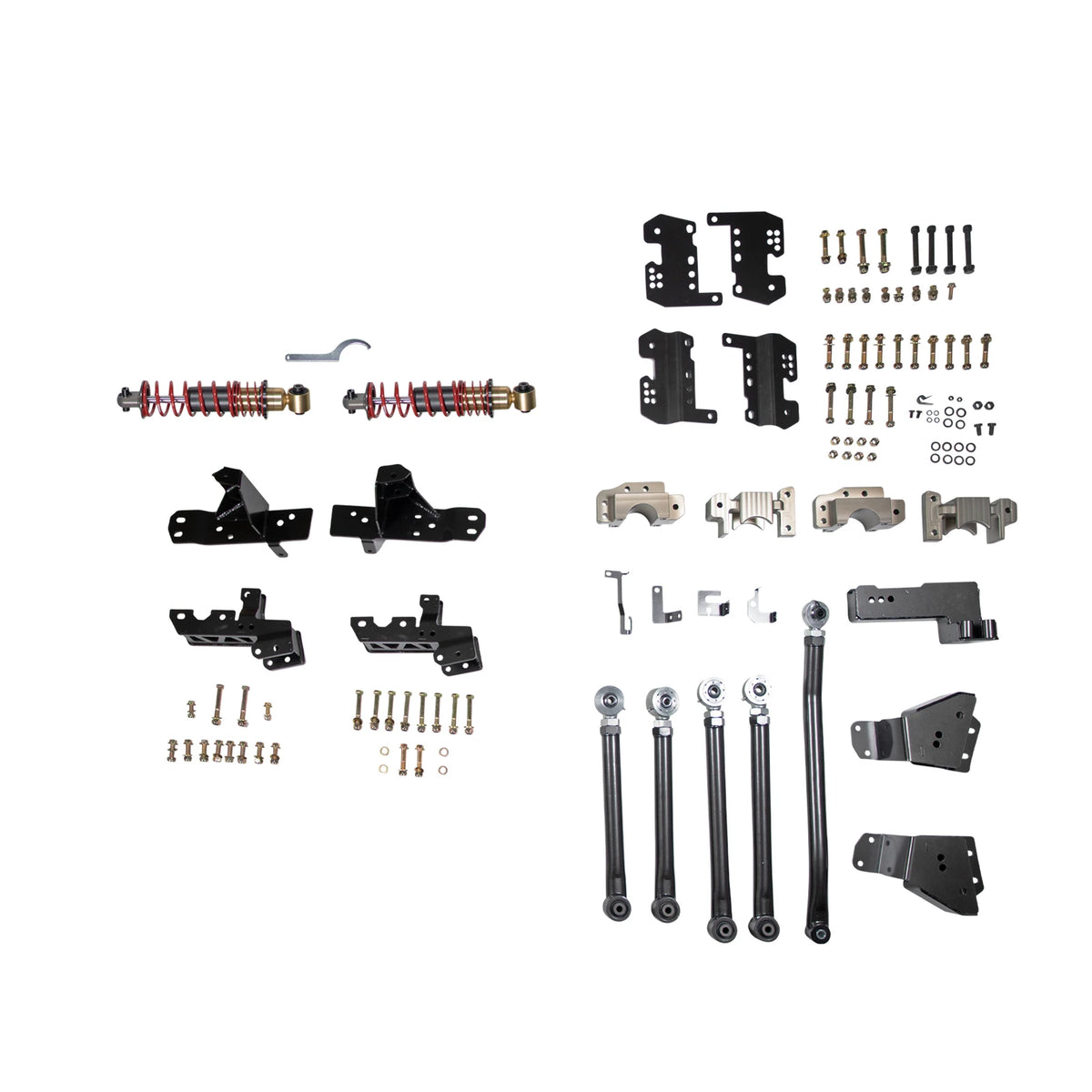 Belltech Rear 4-Link Kit w/Coilovers for 1988-1998 Chevrolet C1500 Standard Cab RWD