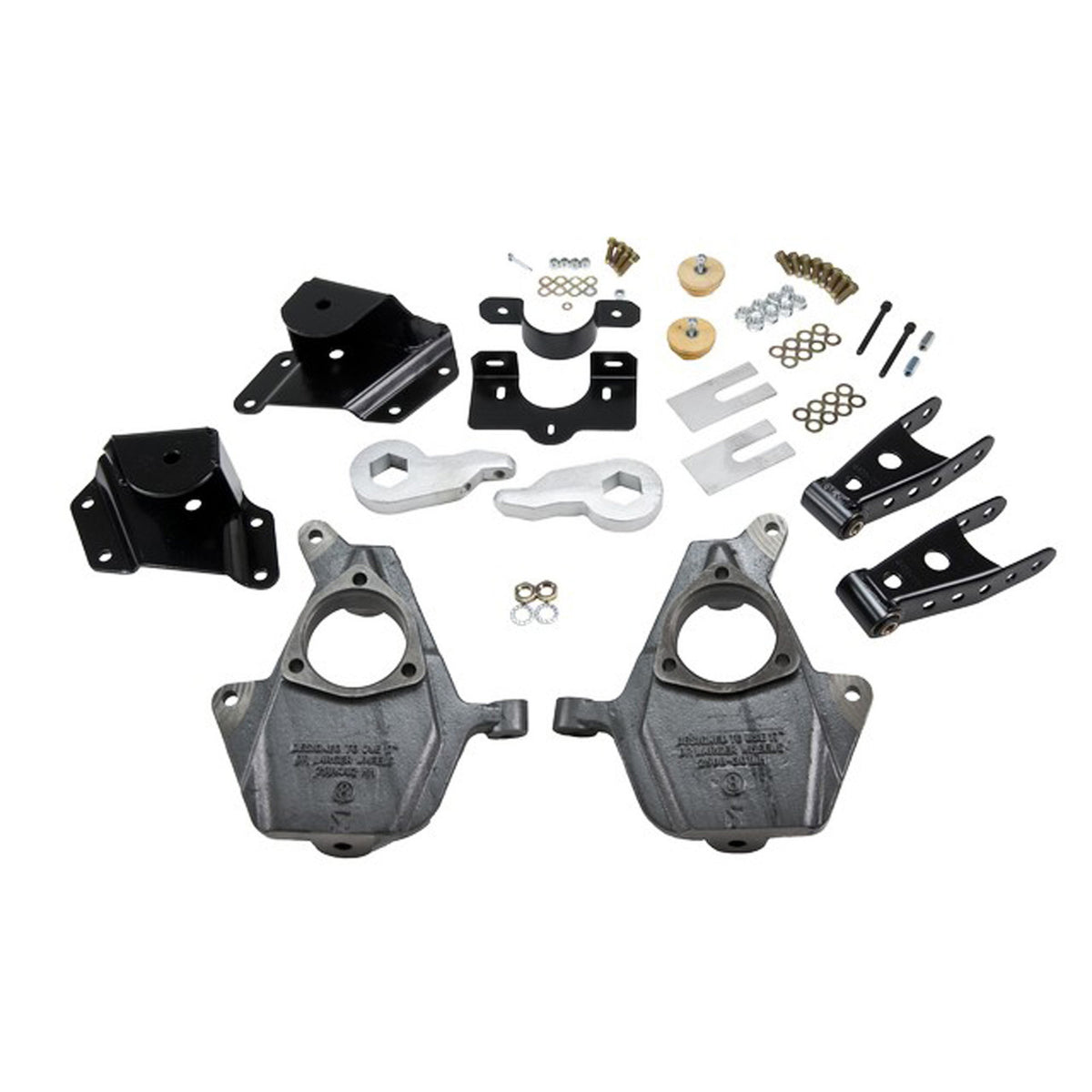Belltech Lowering Kit w/o Shocks (Front Torsion Bar Suspension Only, 3-4" Front / 4" Rear Drop) for 2007 GMC Sierra 1500 Classic Extended Cab RWD w/Front Torsion Bars