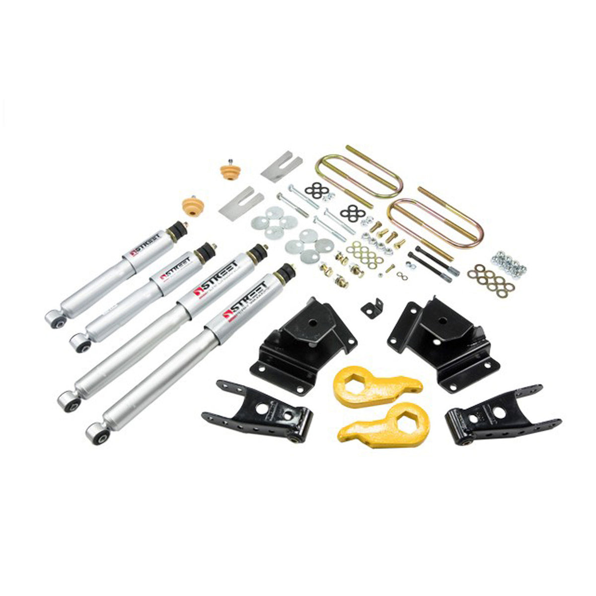 Belltech Lowering Kit w/Street Performance Shocks (1-3" Front / 4" Rear Drop) for 1997-2003 Ford F-150 4WD