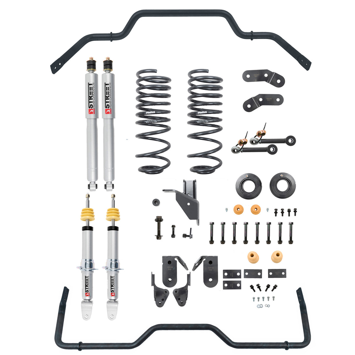 Belltech Lowering Kit w/Street Performance Shocks (1-3" Front / 4-5" Rear Drop) for 2019-2024 Ram 1500 RWD/4WD