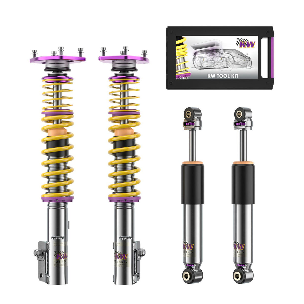 KW Suspension Variant 3 Coilover Kit for 1983-1985 Porsche 944 Coupe 3527100D