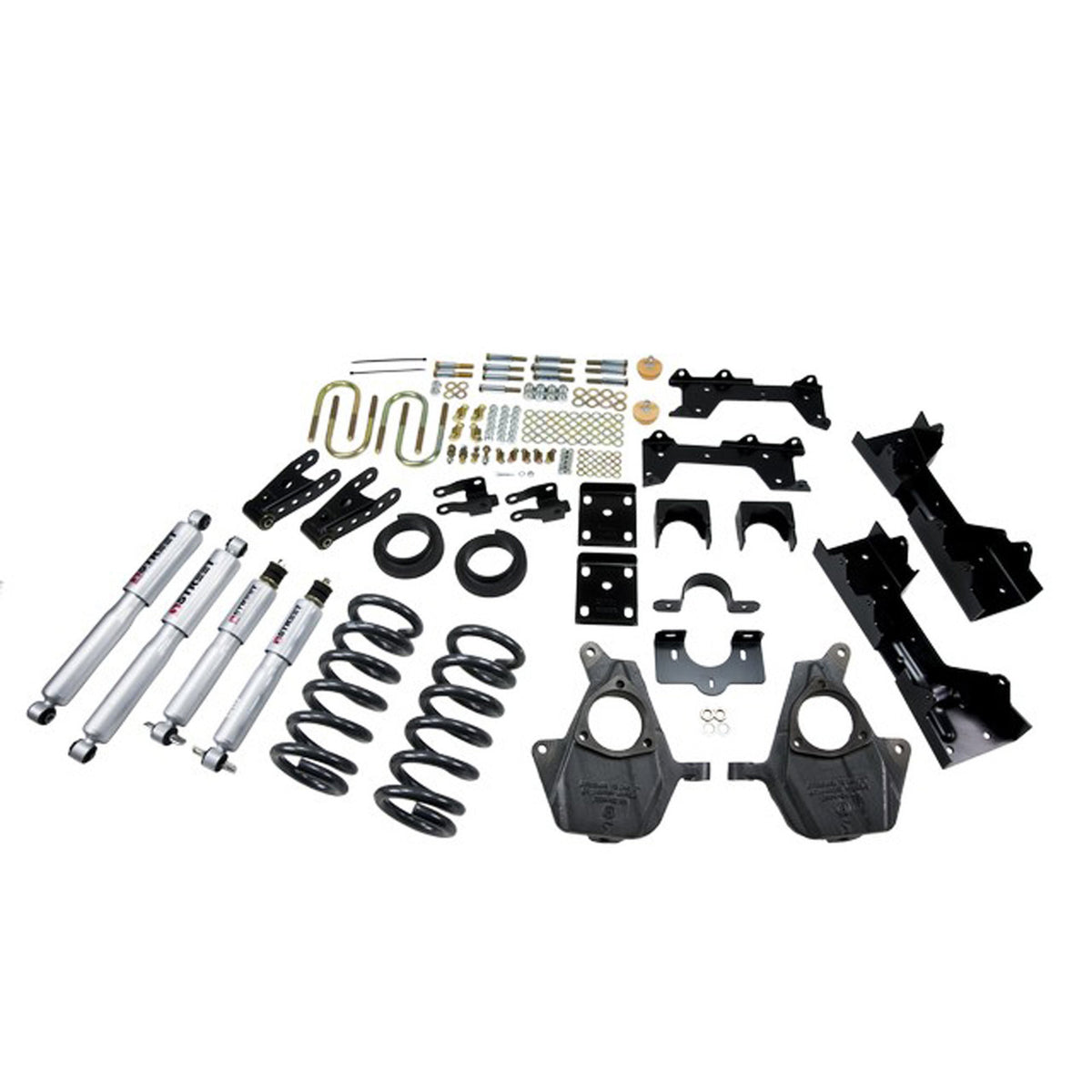 Belltech Lowering Kit w/Street Performance Shocks (4-5" Front / 7" Rear Drop) for 1999-2000 GMC Sierra 1500 Extended Cab RWD