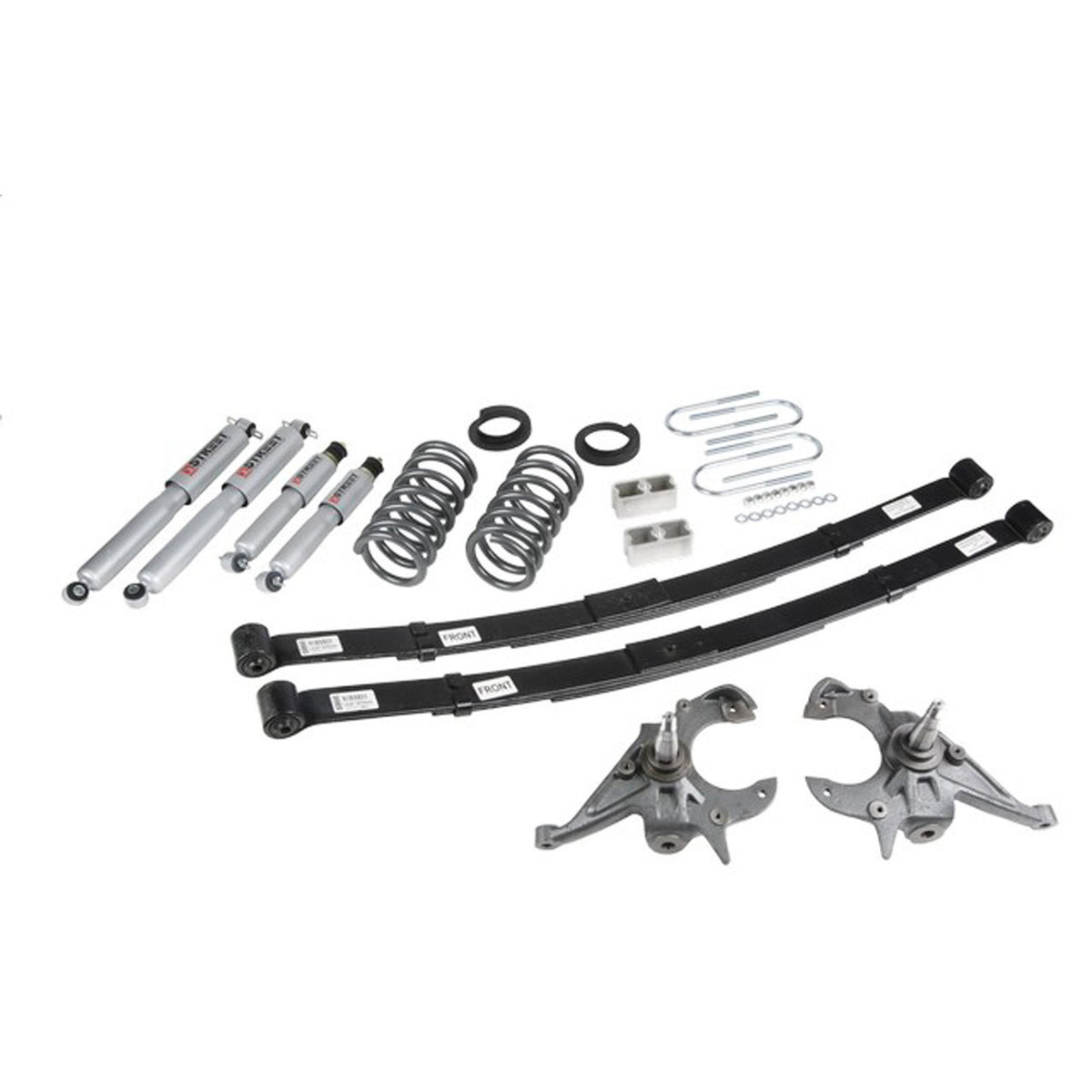 Belltech Lowering Kit w/Street Performance Shocks (4-5" Front / 5" Rear Drop) for 1995-1997 Chevrolet Blazer 4-Cyl RWD