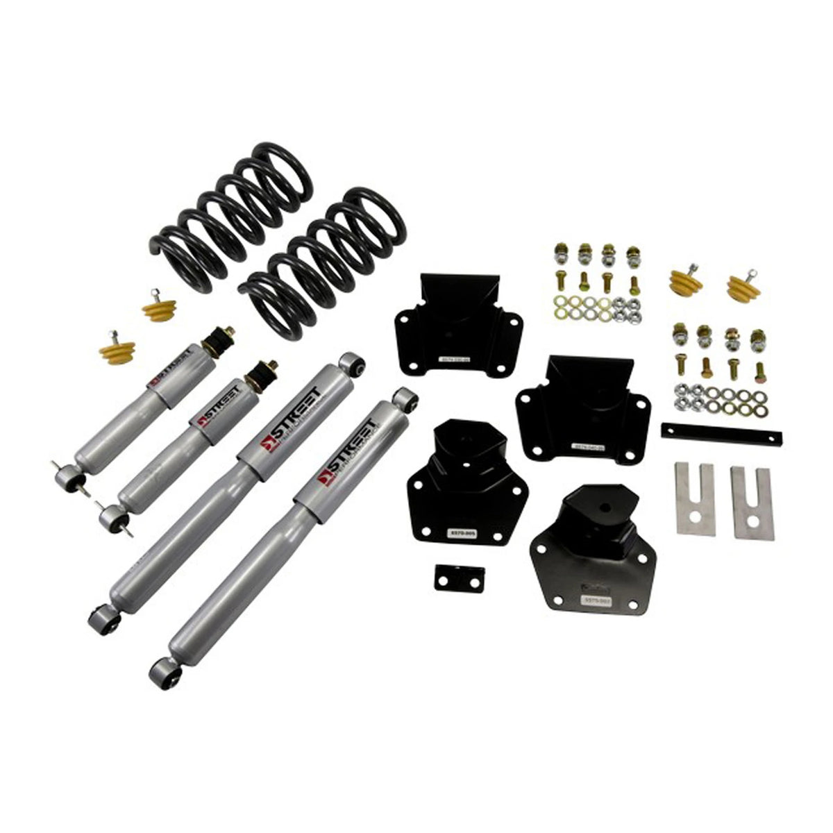 Belltech Lowering Kit w/Street Performance Shocks (2" Front / 4" Rear Drop) for 1997-2004 Dodge Dakota RWD