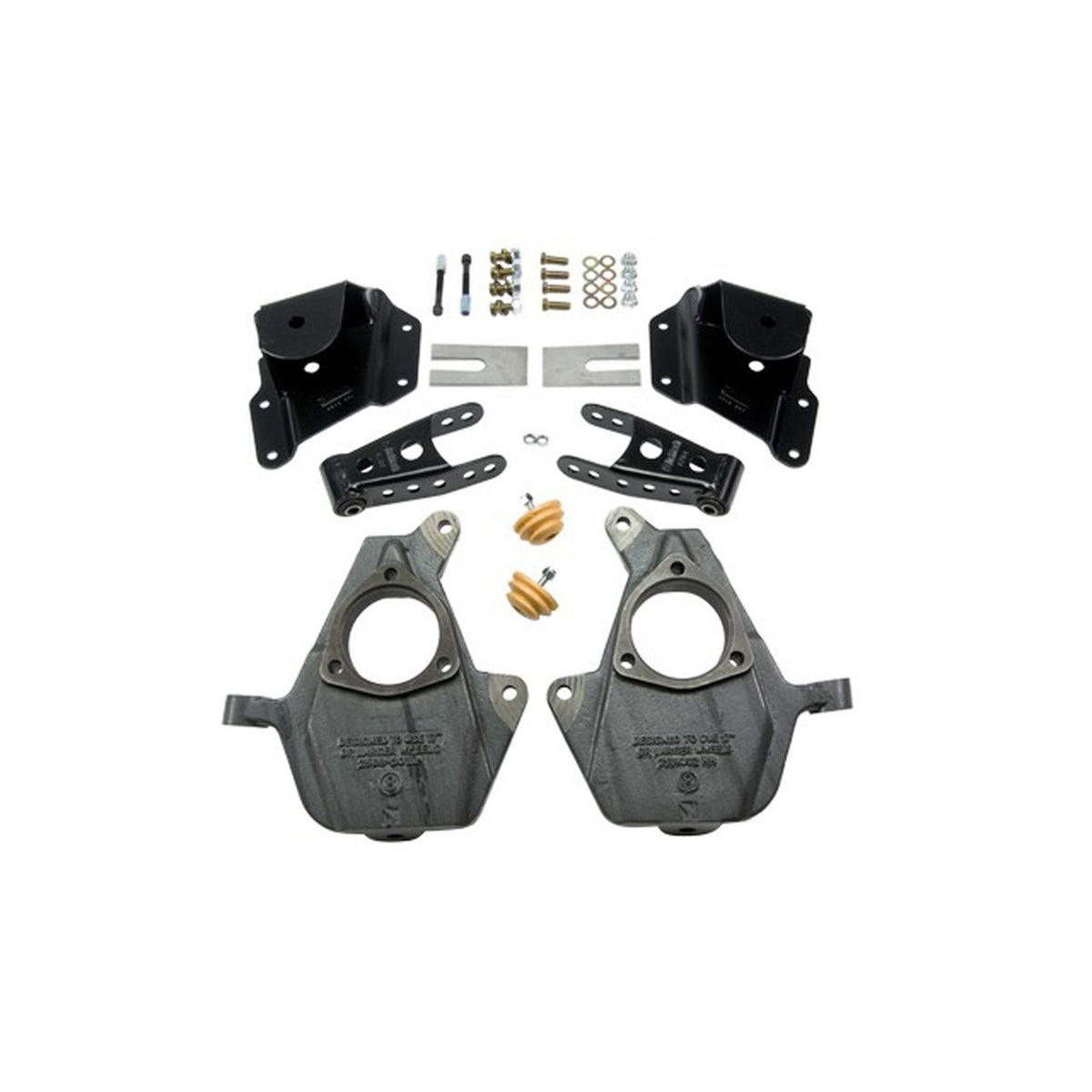 Belltech Lowering Kit w/o Shocks (Front Torsion Bar Suspension Only, 2" Front / 4" Rear Drop) for 2005-2006 Chevrolet Silverado 1500 Extended Cab RWD Short Bed w/Front Torsion Bars
