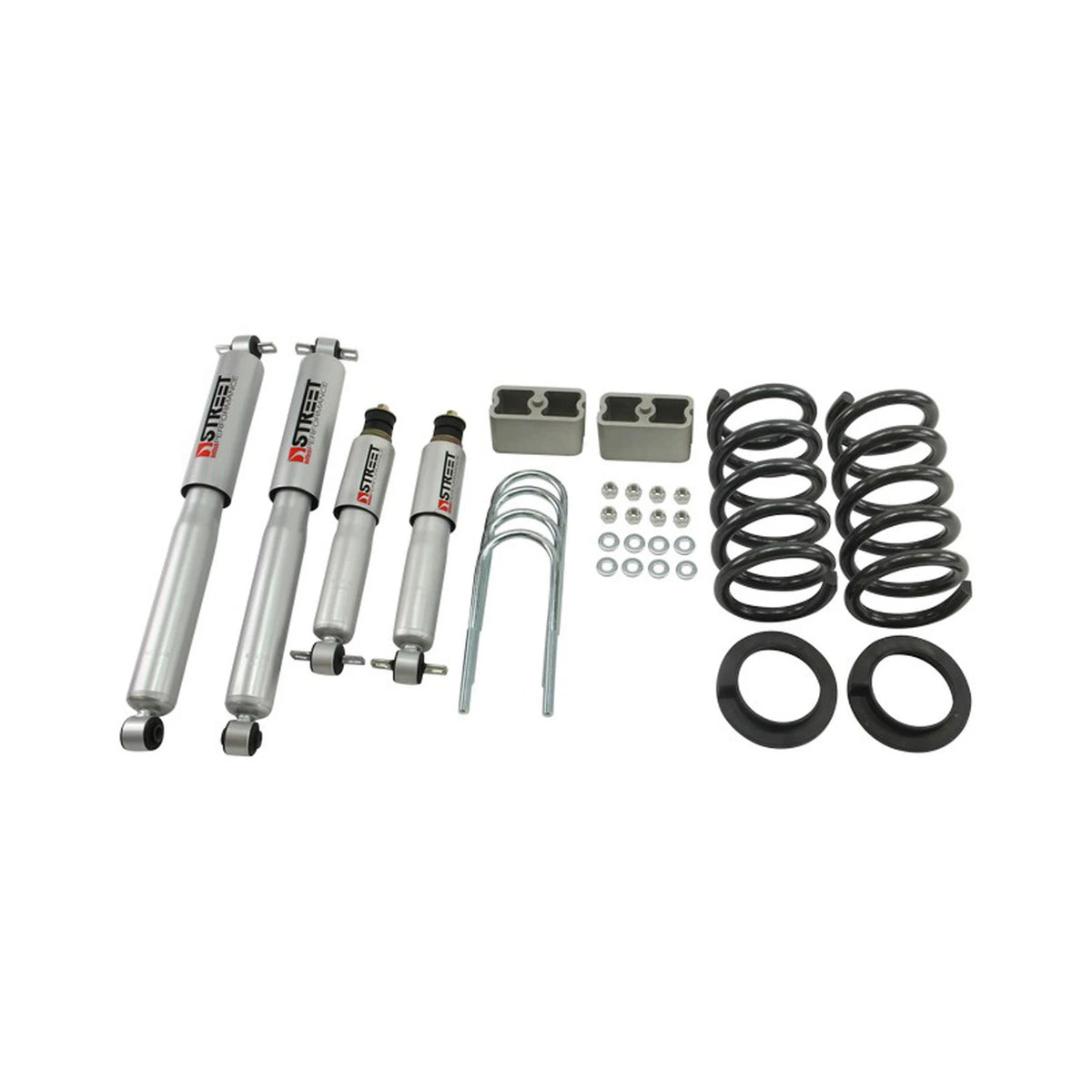 Belltech Lowering Kit w/Street Performance Shocks (2-3" Front / 3" Rear Drop) for 1998-2001 GMC Jimmy 6-Cyl except Extreme RWD