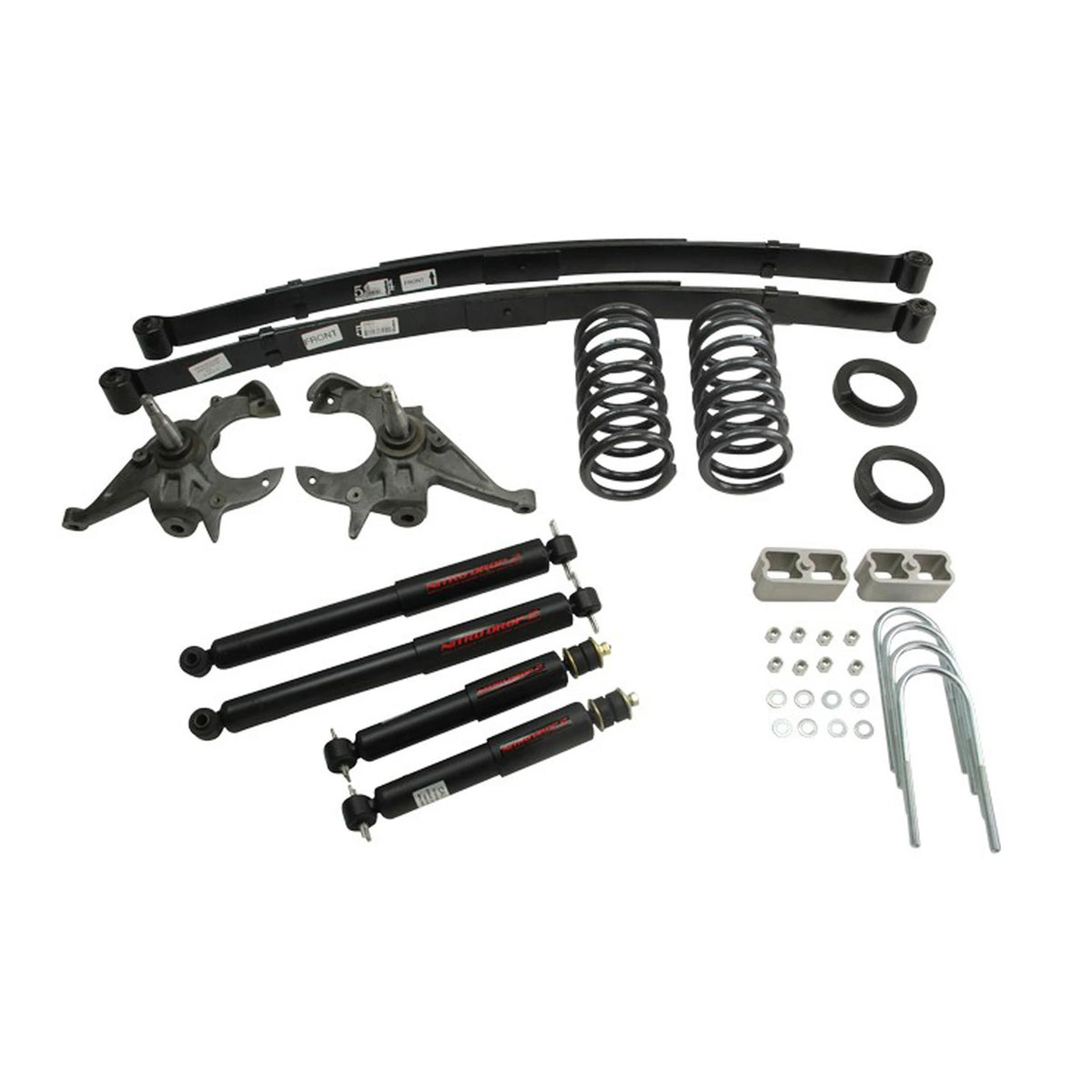 Belltech Lowering Kit w/Nitro Drop 2 Shocks (4" or 5" Front / 5" Rear Drop) for 1983-1990 GMC S15 Extended Cab 4-Cyl/6-Cyl RWD