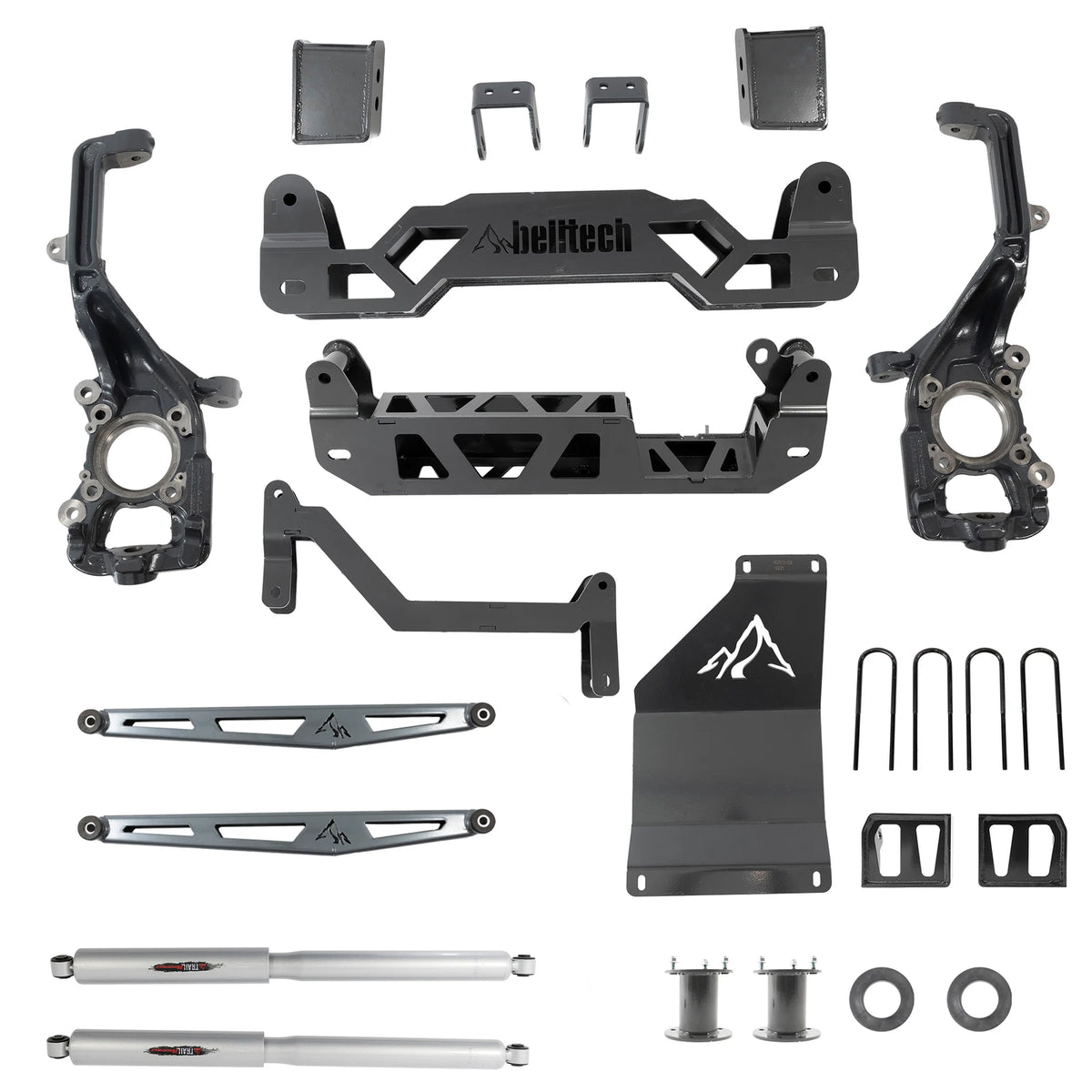 Belltech 6" Lift Kit (Front Spacers and Rear Trail Performance Shocks) for 2021-2026 Ford F-150 4WD