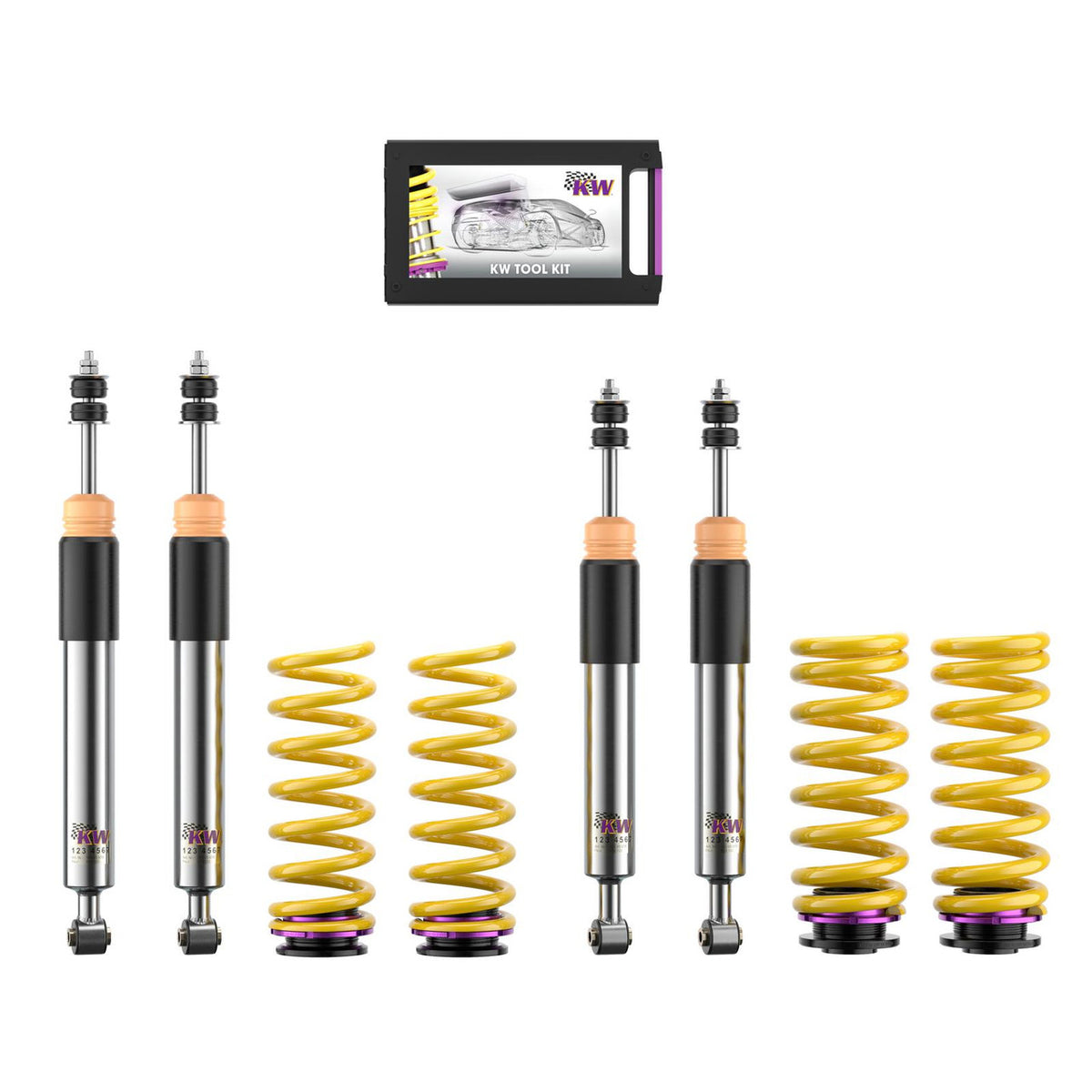 KW Suspension Variant 2 Coilover Kit for 1998-2000 Mercedes-Benz C43 AMG Sedan RWD 15225030