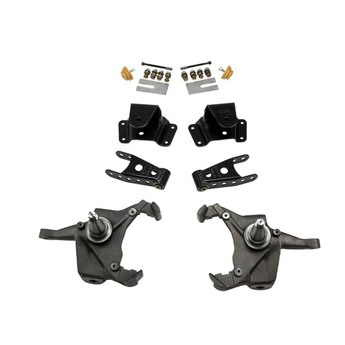 Belltech Lowering Kit w/o Shocks (3" Front / 4" Rear Drop) for 1987-1991 GMC R3500 Crew Cab RWD Dually