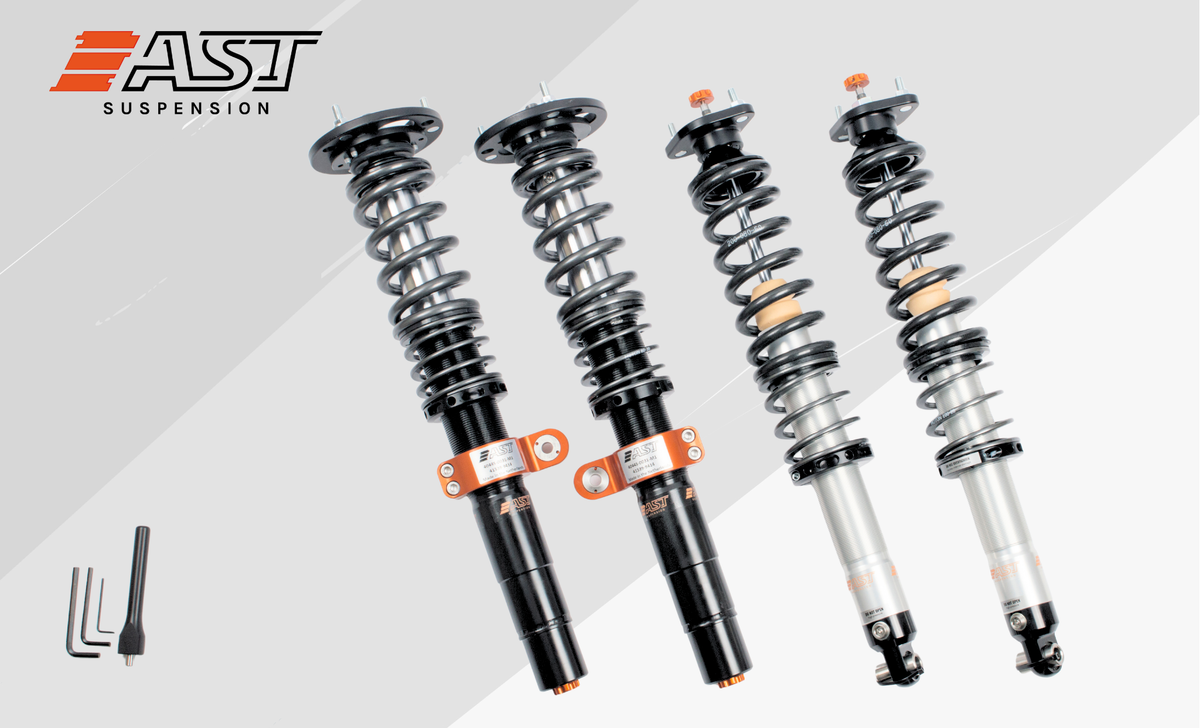 AST Suspension Club Racing 5100 Series Coilover Kit (Front/Rear Top Mounts) - 2000 BMW 328Ci RWD (E46) ACC-B1106SD