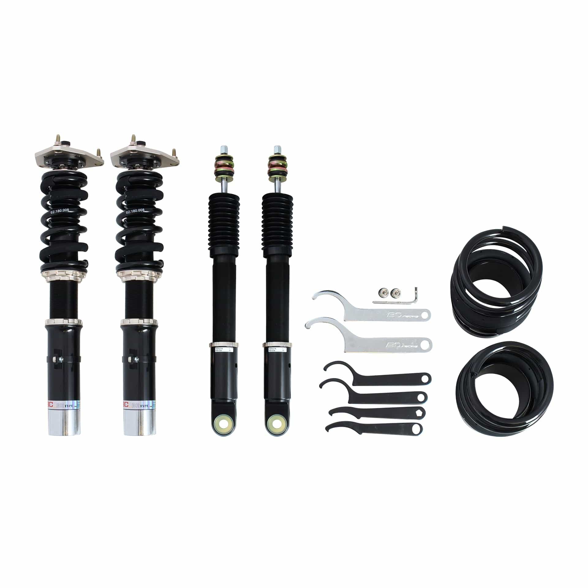 BC Racing ER Series Coilovers for 1983-1987 Toyota Corolla (w/o Front Spindle - Weld In) RWD AE86