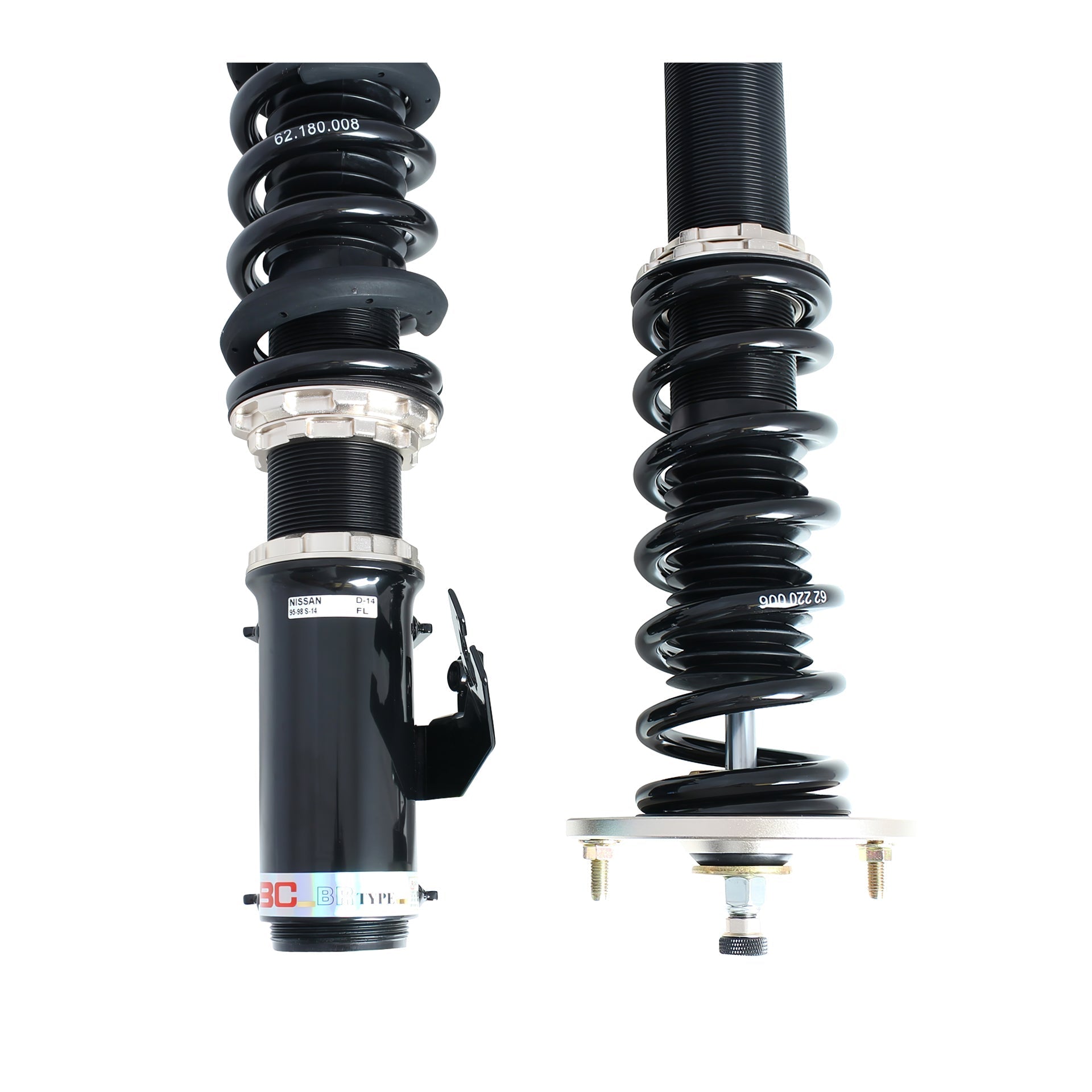 BC Racing ER Series Coilovers for 1995-1998 Nissan 240SX RWD (S14)