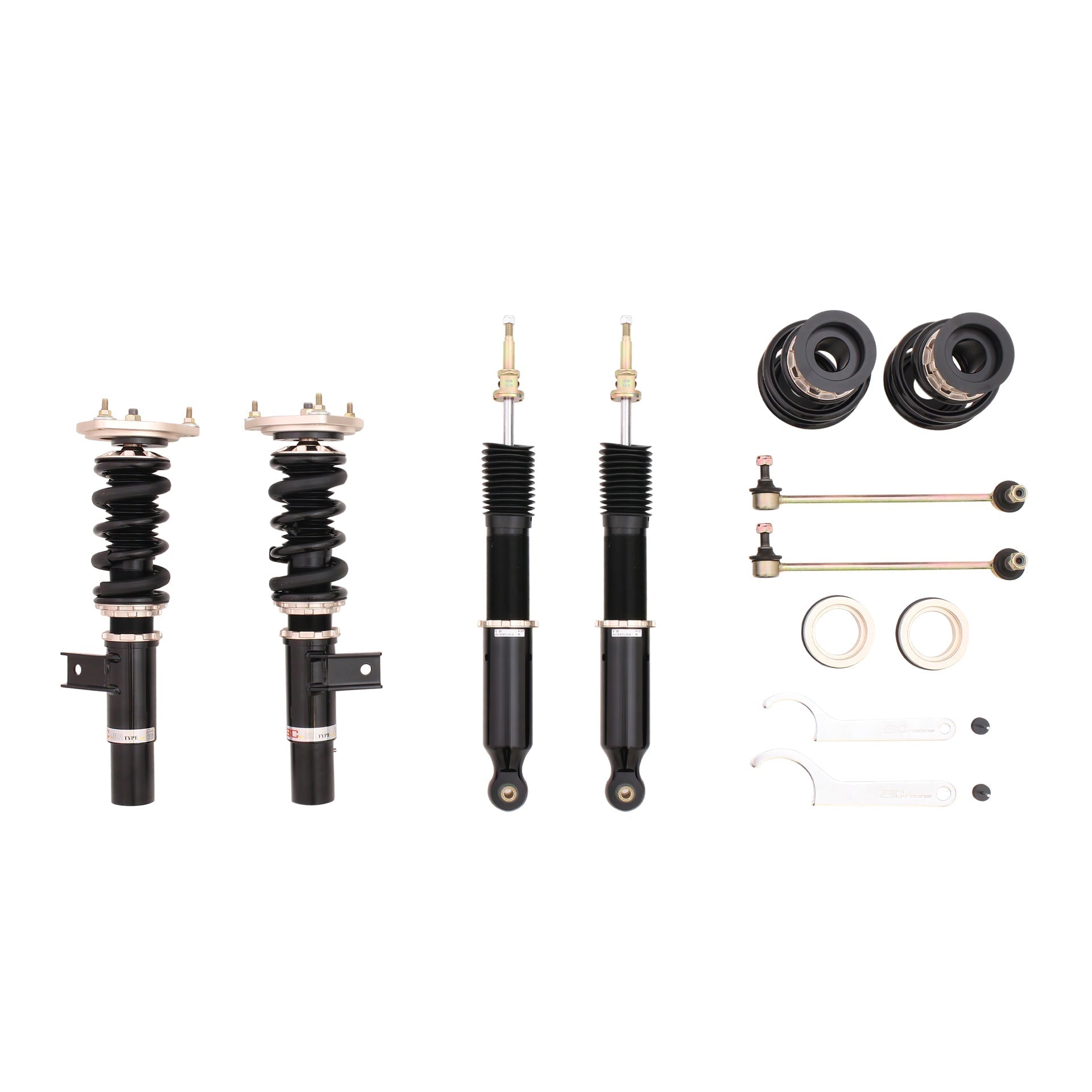 BC Racing RM Series Coilovers for 2012-2019 Volkswagen Beetle A5 FWD (A5) 49.5mm Front Strut & Twist Beam Rear Only