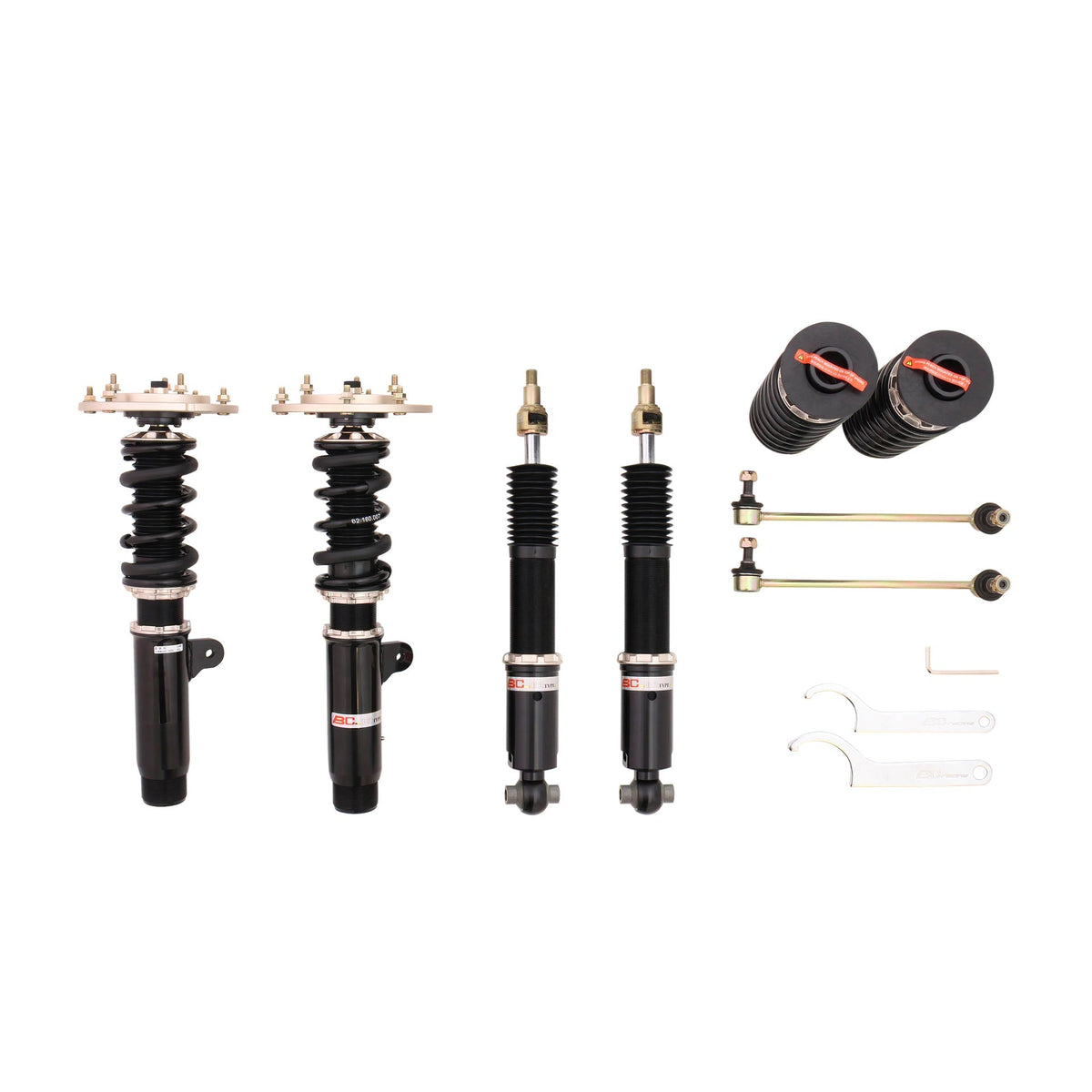 BC Racing BR Series coilovers (True Rear) for the BMW M4 Coupe