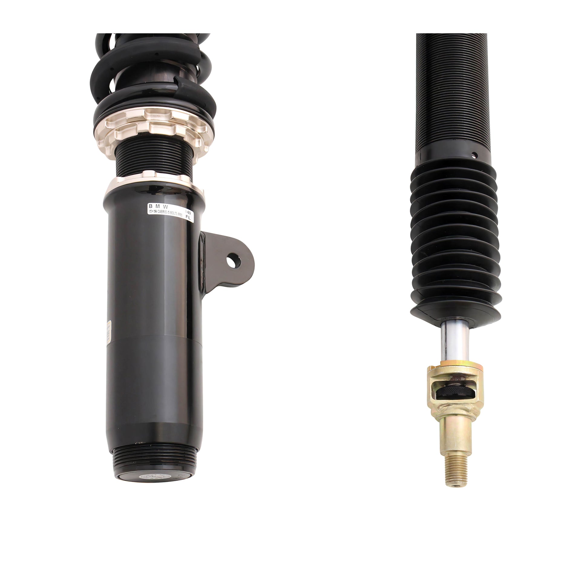 BC Racing ZX Series Coilovers for 2015-2019 BMW 4 Series M4 Cabriolet RWD (F83) 5-Bolt Top Mounts