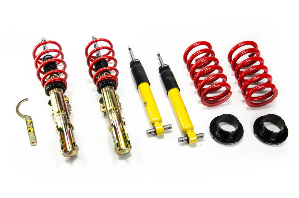 MTS Technik Street Series Suspension Coilover Kit (w/o Front & Rear Camber Plates) for 2014-2023 Ford Mustang 6 Convertible RWD (S550/S650) MTSGWFO24