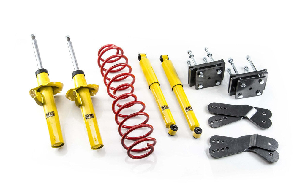 MTS Technik Performance Suspension Lowering Kit (55mm Front Lowering) for 2004-2015 Volkswagen Caddy MK3 1.6L Diesel MPV (2K/2C) MTSKPLVW525