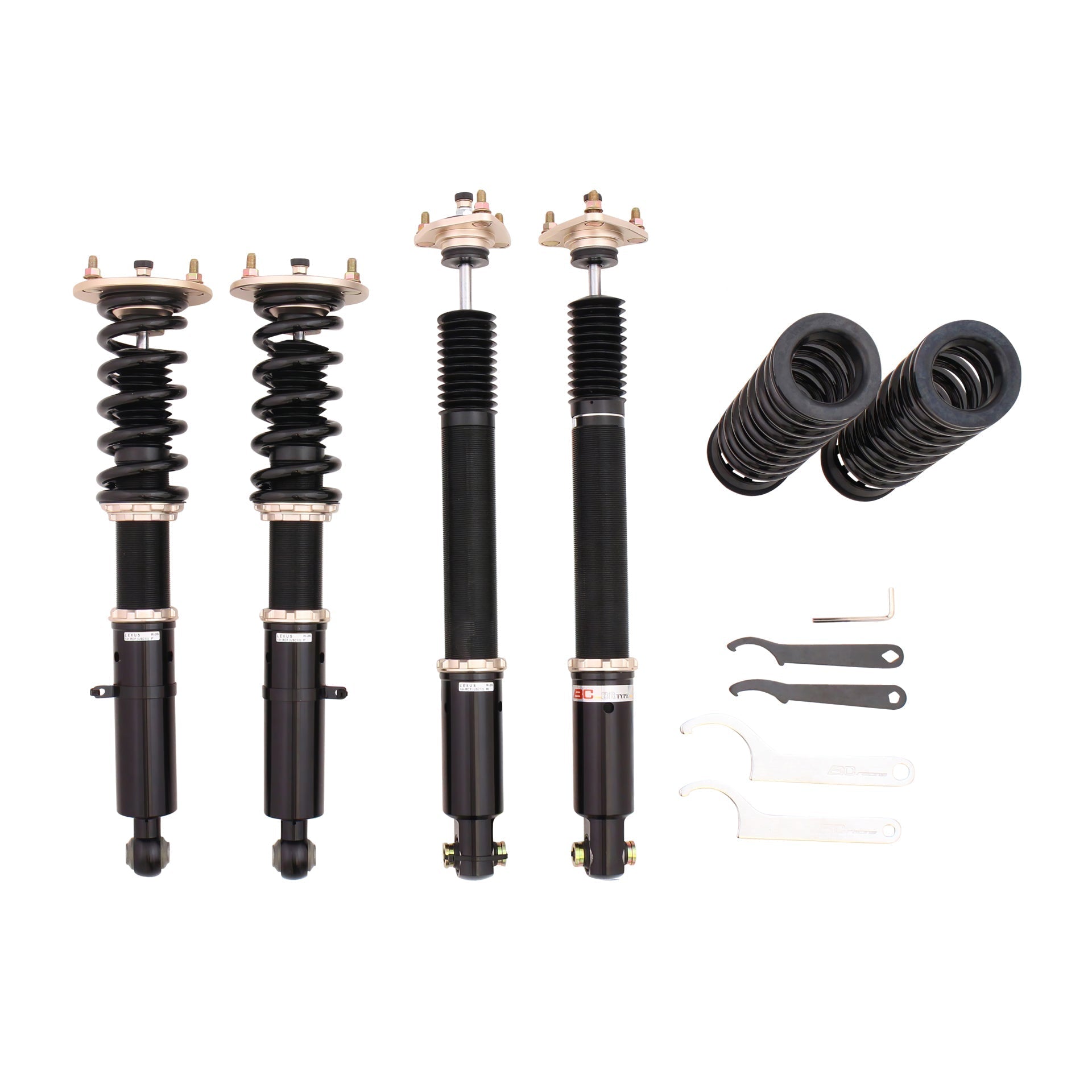 BC Racing ER Series Coilovers for 2015-2017 Lexus RCF RWD (USC10)