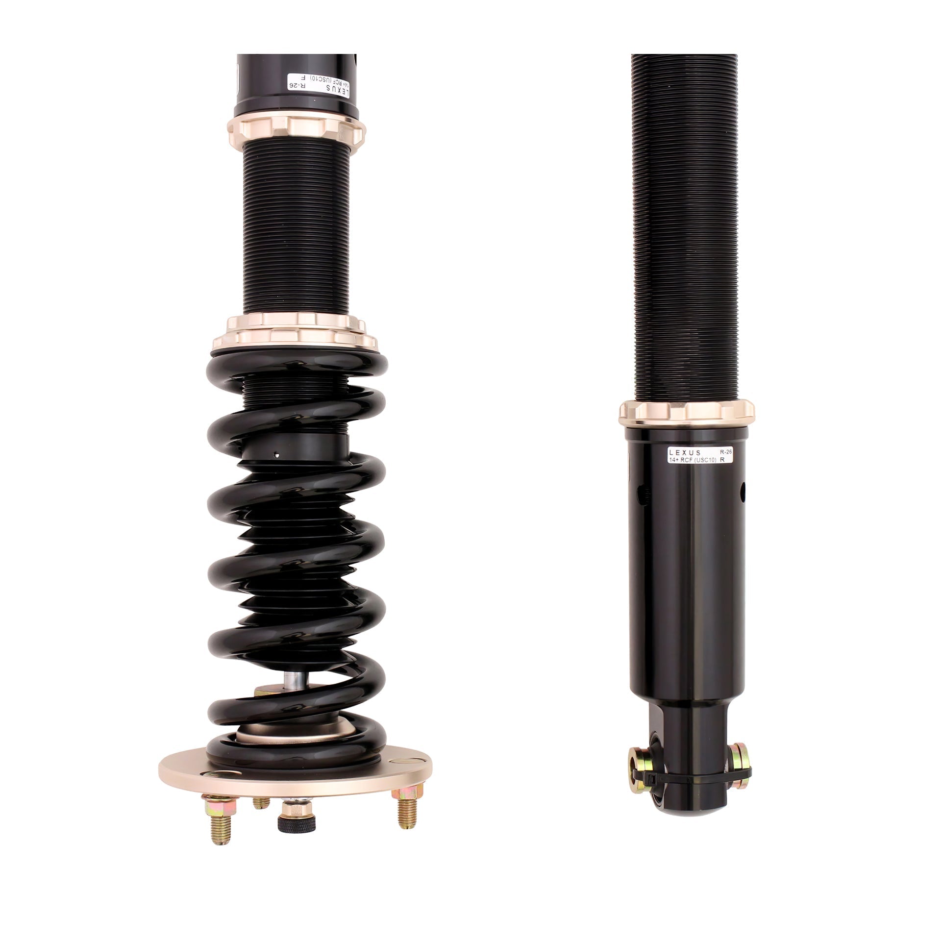 BC Racing ER Series Coilovers for 2015-2017 Lexus RCF RWD (USC10)
